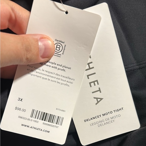 Athleta Delancey Moto Tight // Black - Picture 16 of 16